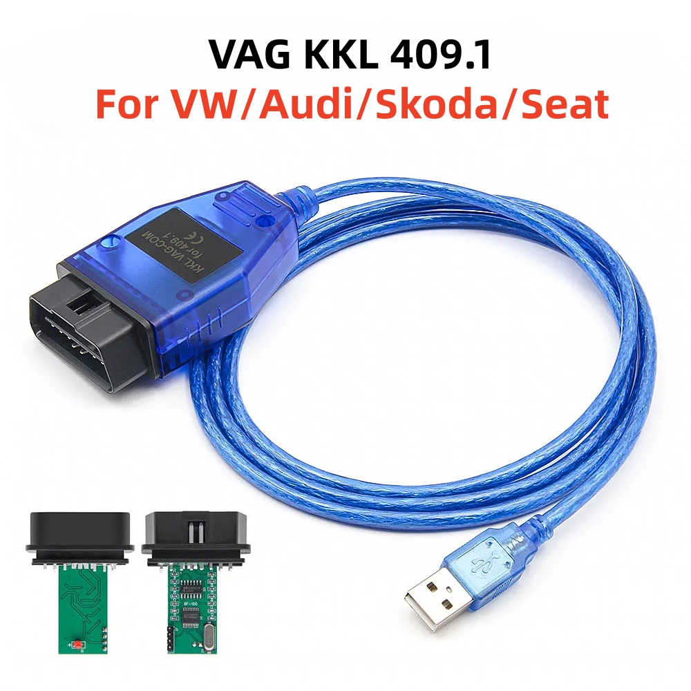 Car Diagnostic Tool Full System - VAG KKL 409.1 FT232RL OBD2 Diagnose-USB-Schnittstellenkabel