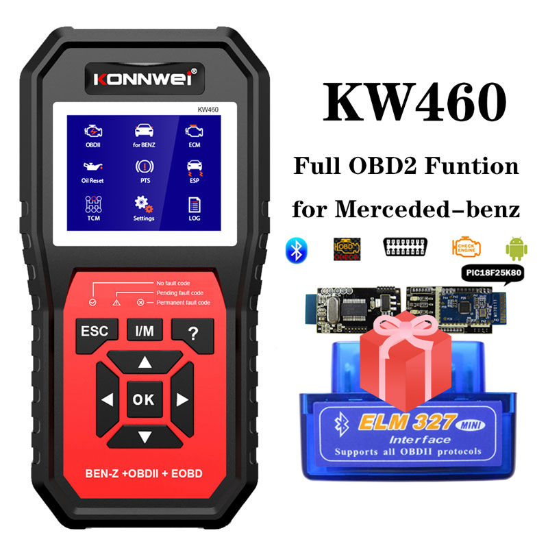 Obd2 Scanner Abs Srs Airbag Reset - KONNWEI OBD2 Scanner KW460 für Mercedes