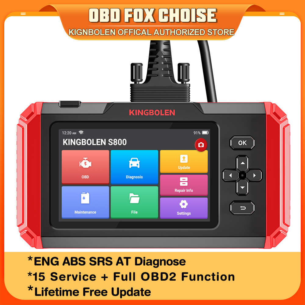 Obd2 Scanner Mileage Correction - KINGBOLEN S800 5-Zoll-Autodiagnosetools ABS SRS ECM