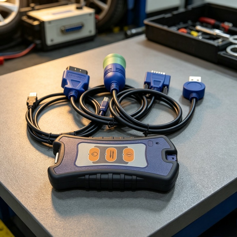 Obd2 Scanner Heavy Duty Truck - 3-USB-Link Bluetooth-Diagnosegerät für Diesel-Lkw, Schwerlast-Fehlerscanner, unterstützt
