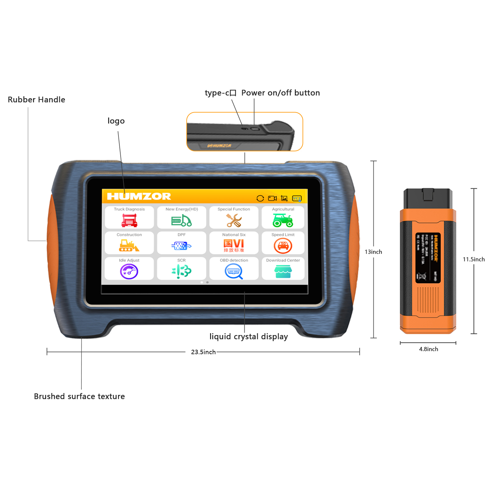 Obd2 Scanner Heavy Duty Truck - Humzor NexzDAS M7 HD Schwerlast-LKW-Diagnosegerät für