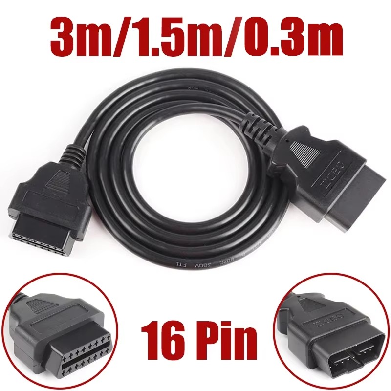 Car Diagnostic Tool Full System - Auto OBD-Verlängerungskabel Stecker auf Buchse 16-adrig