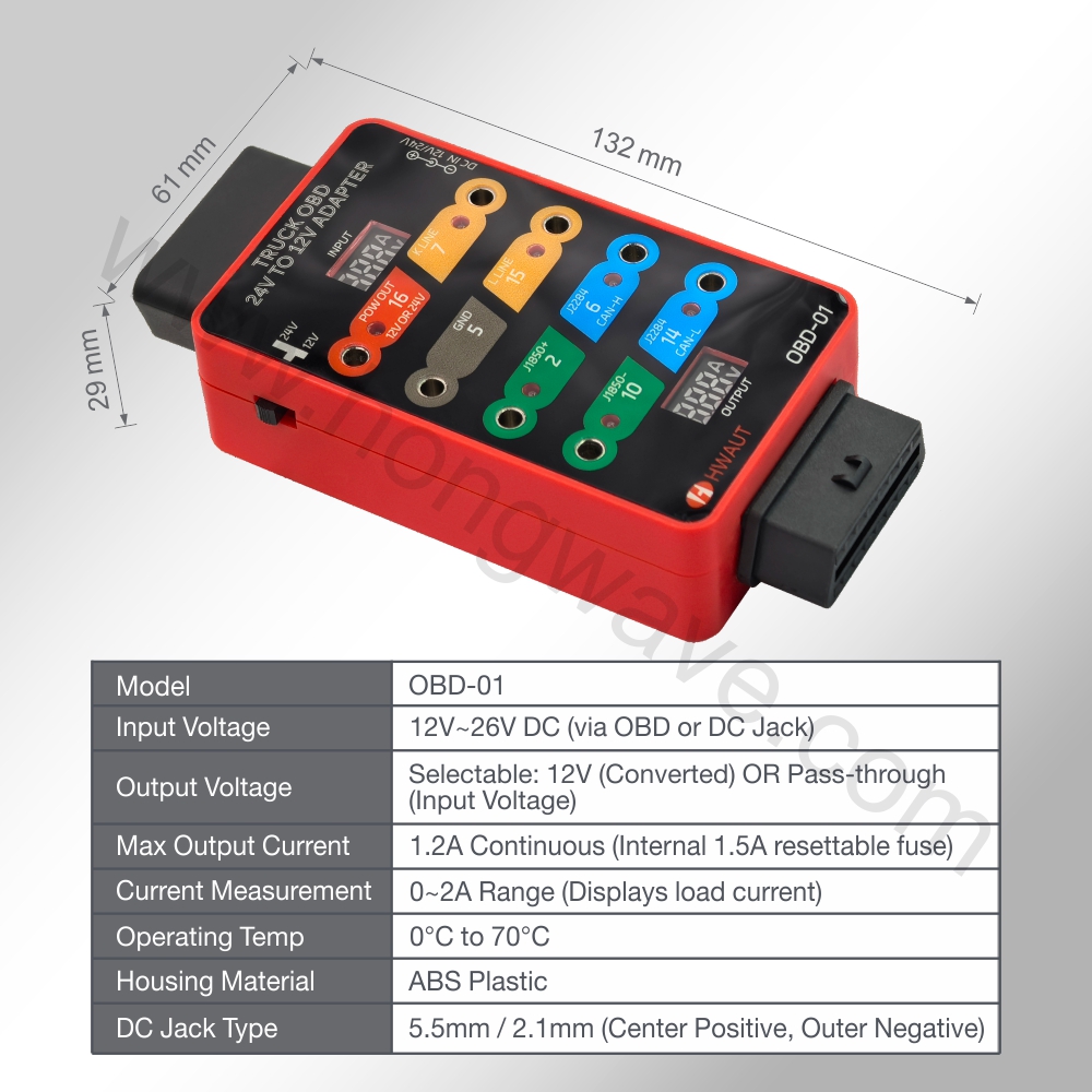 HWAUT Truck OBD2 24V auf 12V A – Obd2 Scanner Heavy Duty Truck Bewertung und Preis