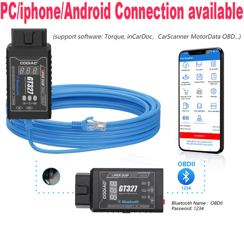GODIAG GT327 DOIP ENET v1.5 EL – Obd2 Scanner Bluetooth Android Bewertung und Preis