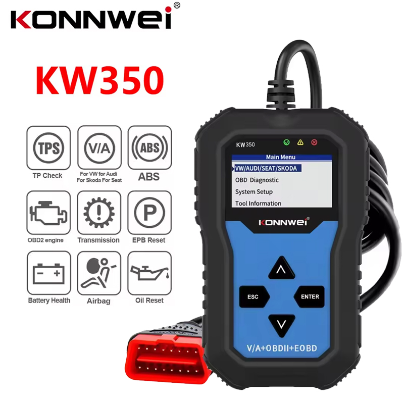 KONNWEI KW350 OBD2 Scanner Aut – Obd2 Scanner Abs Srs Airbag Reset Bewertung und Preis