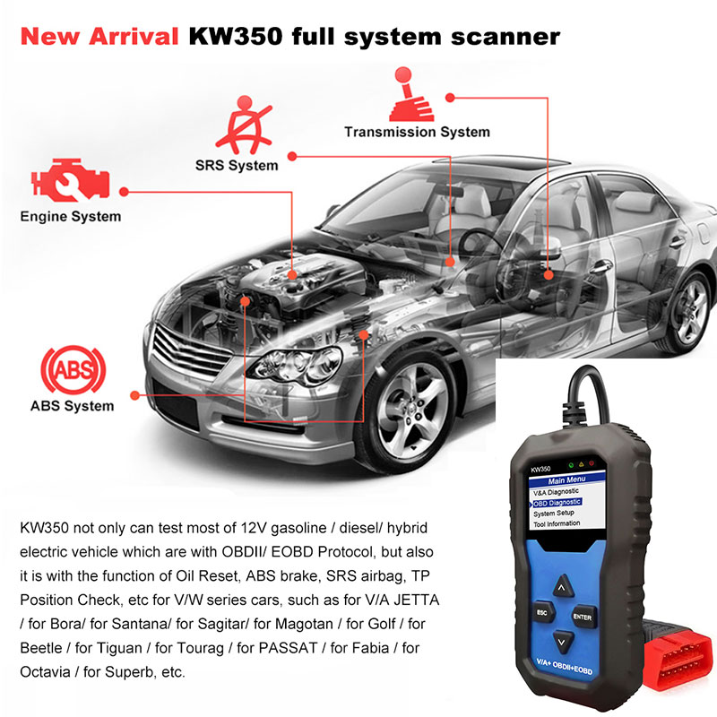 KONNWEI KW350 OBD2 Scanner Aut – Obd2 Scanner Abs Srs Airbag Reset Bewertung und Preis