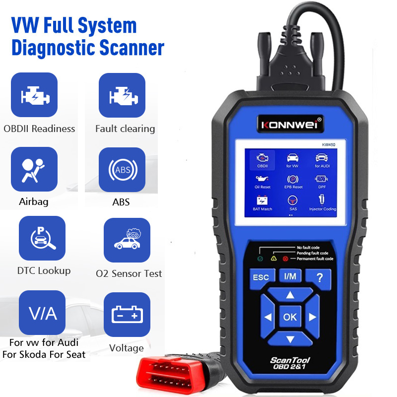 Voll Funktionsfähiger OBD2-Sca – Obd2 Scanner Abs Srs Airbag Reset Bewertung und Preis