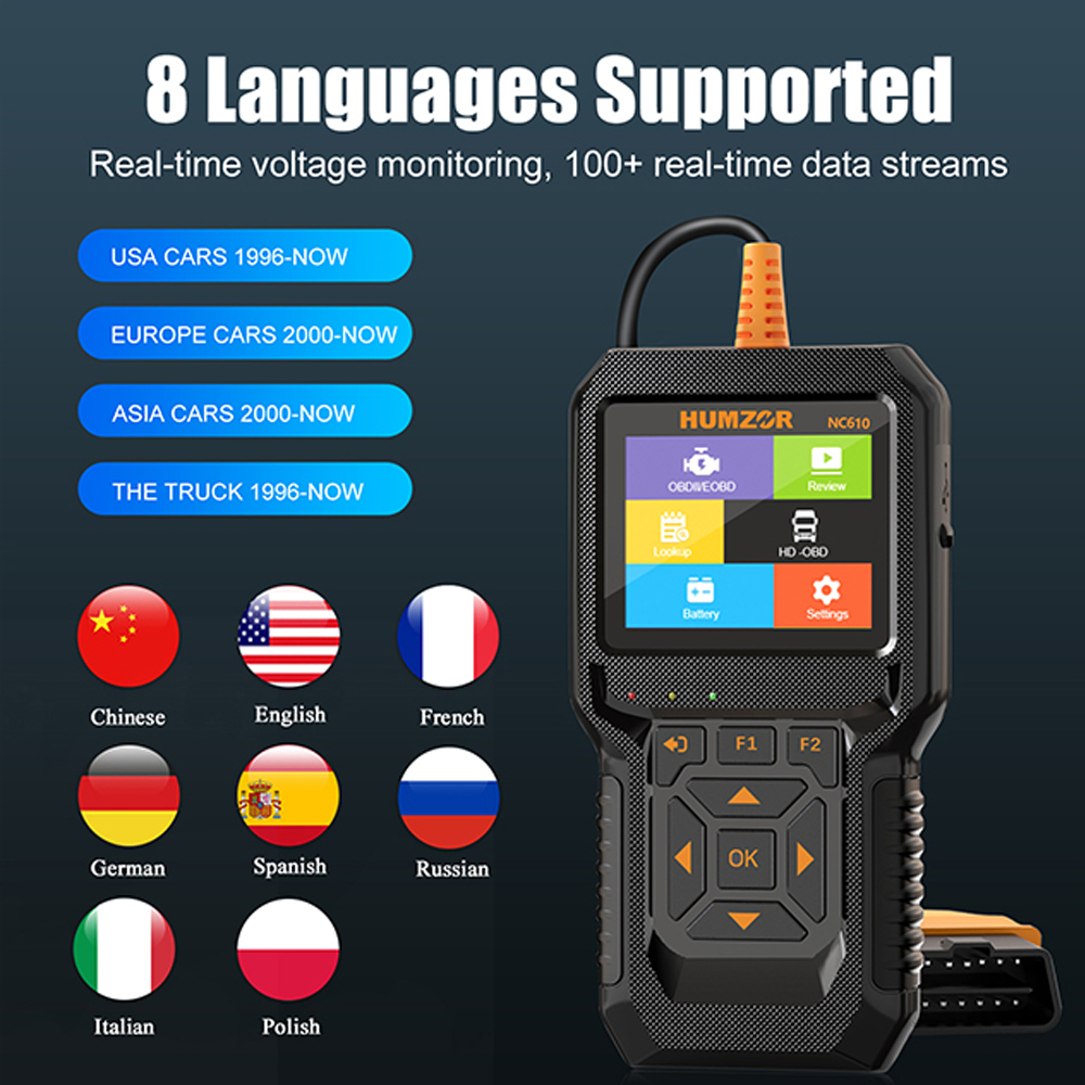 HUMZOR NC610 OBD2 Auto-Diagnos – Obd2 Scanner Heavy Duty Truck Bewertung und Preis
