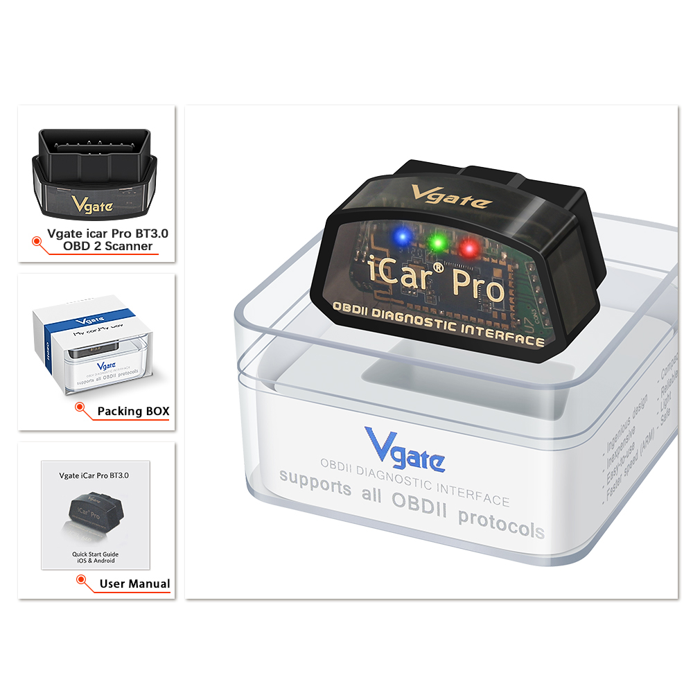 Vgate iCar Pro ELM327 V2.3 Blu – Obd2 Scanner Bluetooth Android Bewertung und Preis