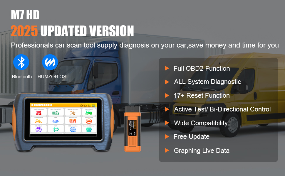 Humzor NexzDAS M7 HD Schwerlas – Obd2 Scanner Heavy Duty Truck Bewertung und Preis