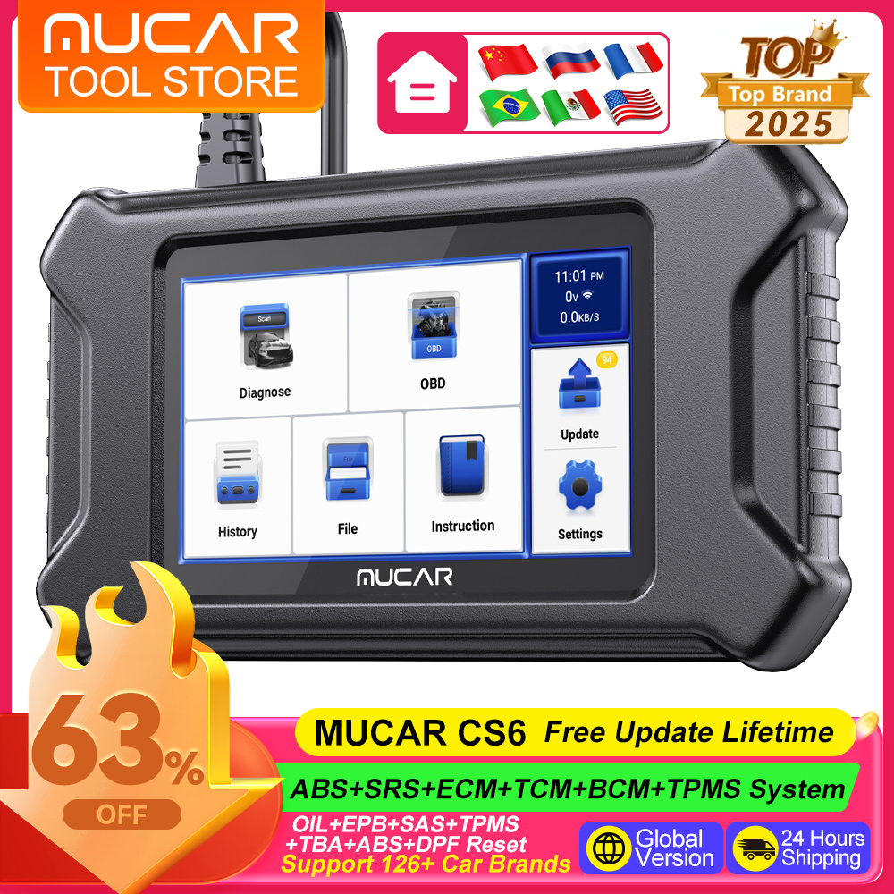 MUCAR CS6 OBD2-Scanner 6-Syste – Obd2 Scanner Mileage Correction Bewertung und Preis