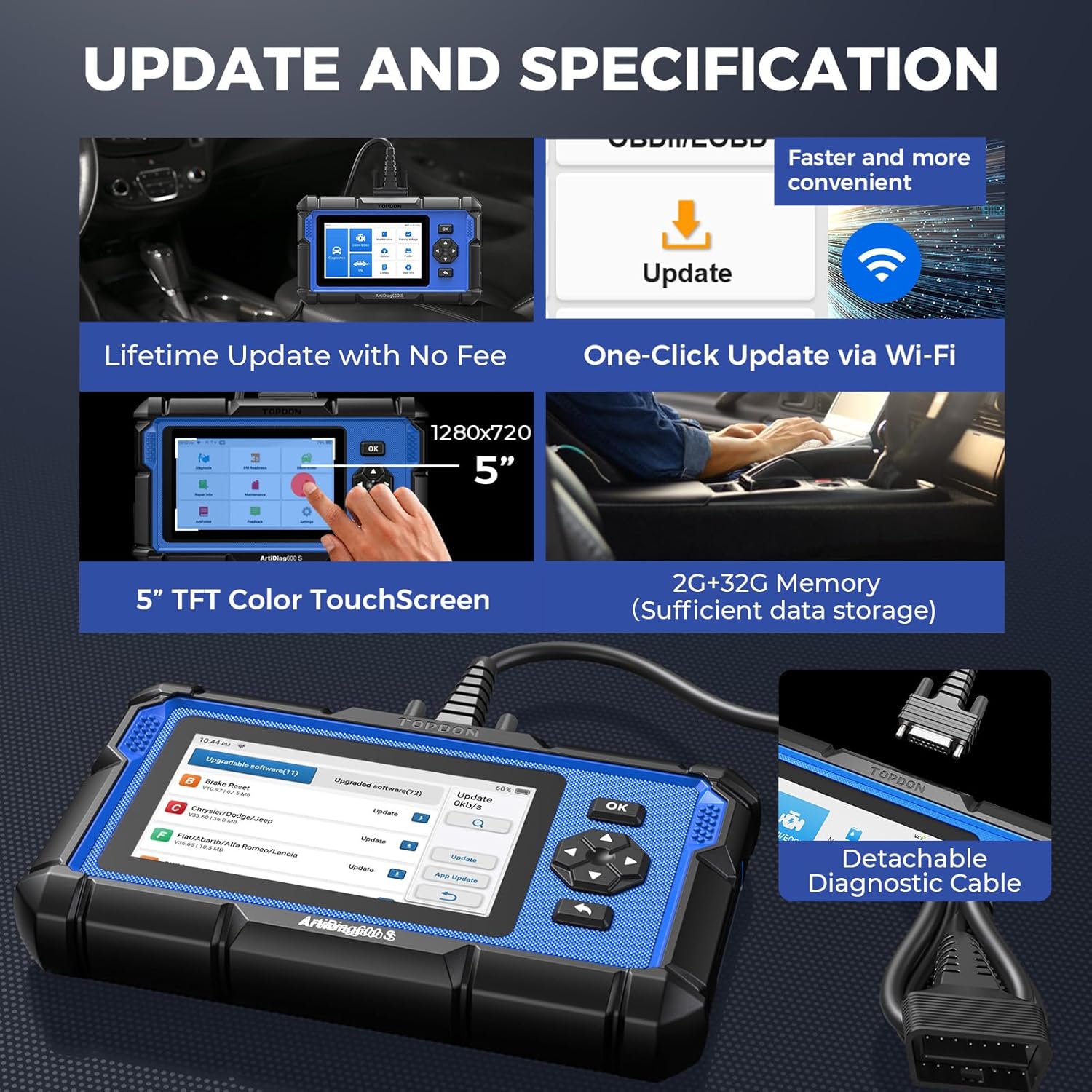 TOPDON ArtiDiag600S OBD2-Scann – Obd2 Scanner Mileage Correction Bewertung und Preis