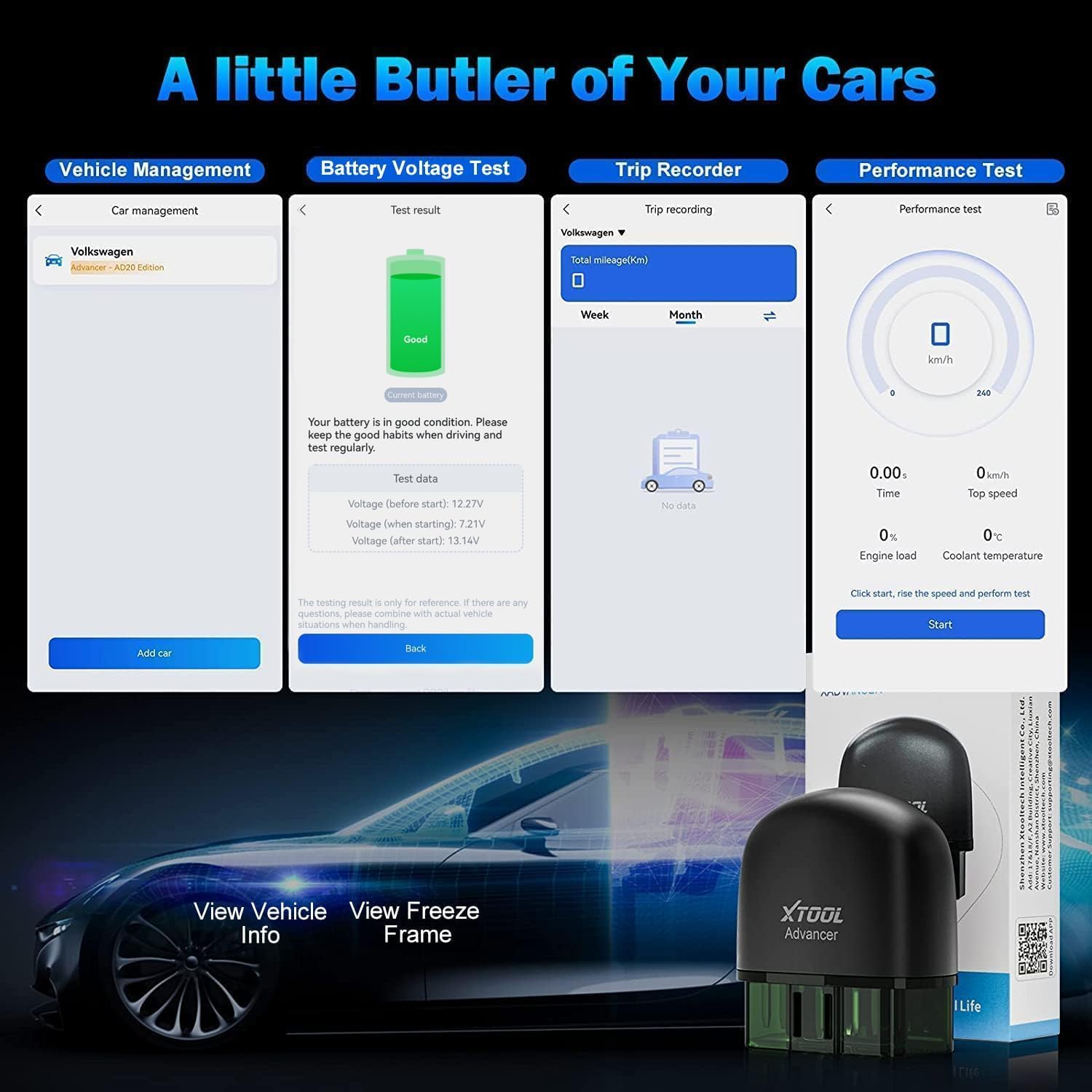 XTOOL AD20PRO OBD2-Scanner, üb – Obd2 Scanner Bluetooth Android Bewertung und Preis
