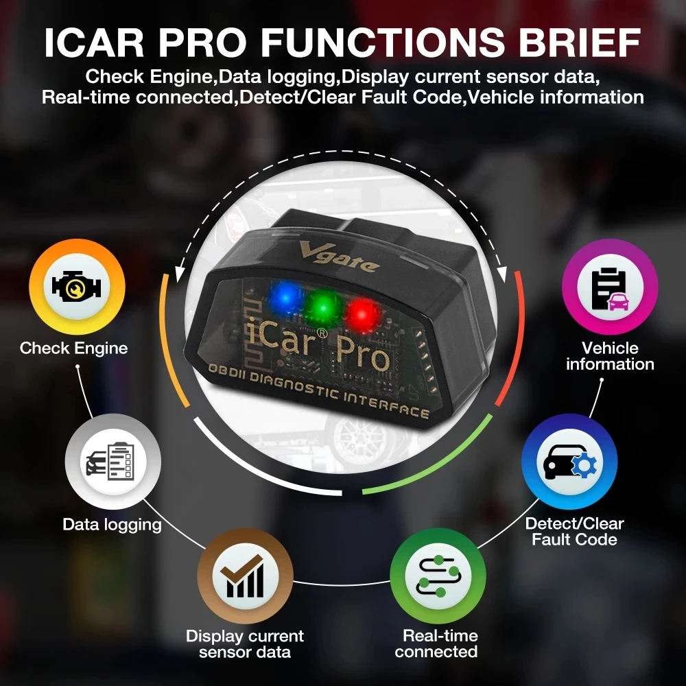 Vgate ICar Pro ELM327 V2.3 Blu – Obd2 Scanner Bluetooth Android Bewertung und Preis