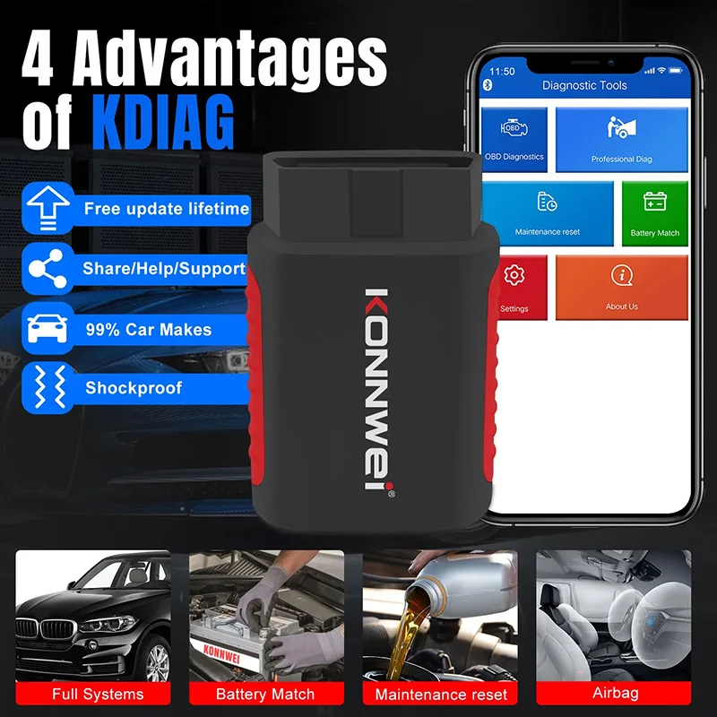 2026 KONNWEI KDIAG OBD2-Diagno – Obd2 Scanner Mileage Correction Bewertung und Preis